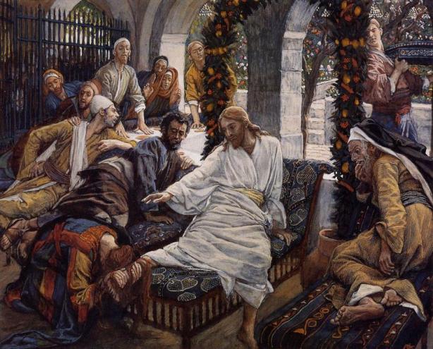 "Mary Magdalene Anointing Christ's Feet" by James Tissot