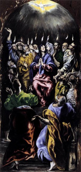 credit: Wikipedia El Greco, "The Pentecost"