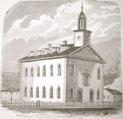 Artist's depiction of the Kirtland Temple