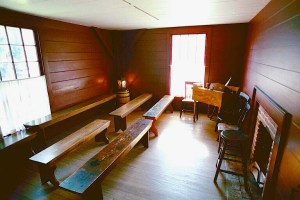 The room in Newel K. Whitney's Kirtland, Ohio home-based store where the seven lectures presented by Joseph Smith at the School of the Prophets were originally given. They came to be published as the "Lectures on Faith".