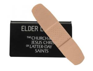 credit: The Herald Journal, Logan, UT BandaidMissionaryBadge