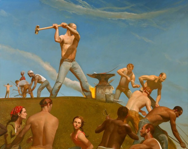 credit: https://www.artsy.net/artwork/bo-bartlett-the-forge-swords-into-plowshares