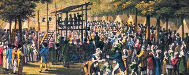 credit: Disciples History website 19th Century Restorationist Revival Meeting