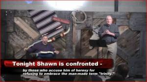 Shawn McCraney and Utah Pastor, Jason Wallace at Inquisition 2014.