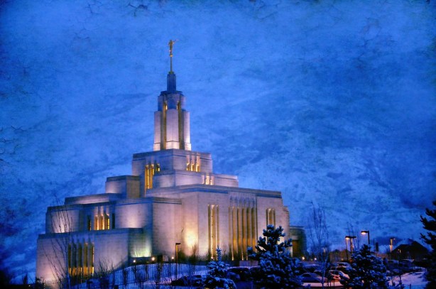 credit: Ryan Huston, "Draper LDS Temple" frigid temple