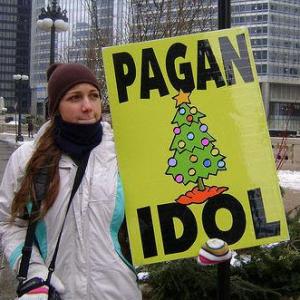 An Anti-Christmas Restorationist makes her feelings known.