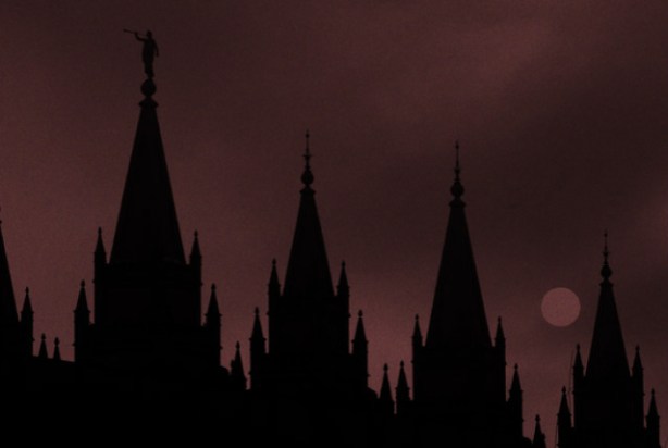 credit: AP Photo, Rick Bowmer Moroni Temple Shadow Red and Grainy