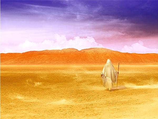 "Moses Flees" (unknown artist)